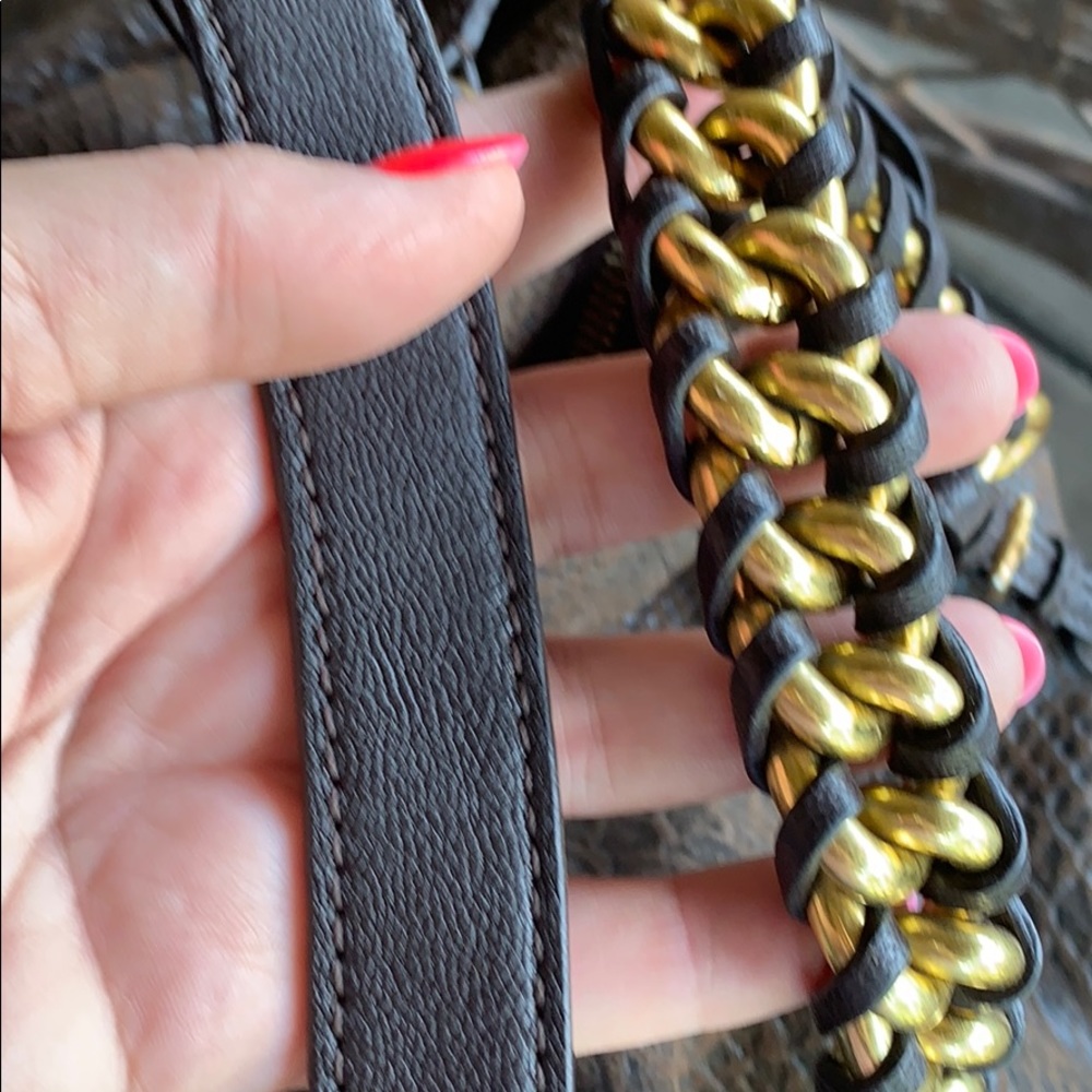 Michael Kors Brown python handbag - Picture 6 of 7